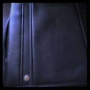 Allant black leather folio